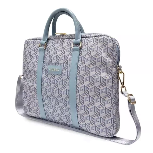 Guess GCube Stripes bag for a 16  laptop - blue 1
