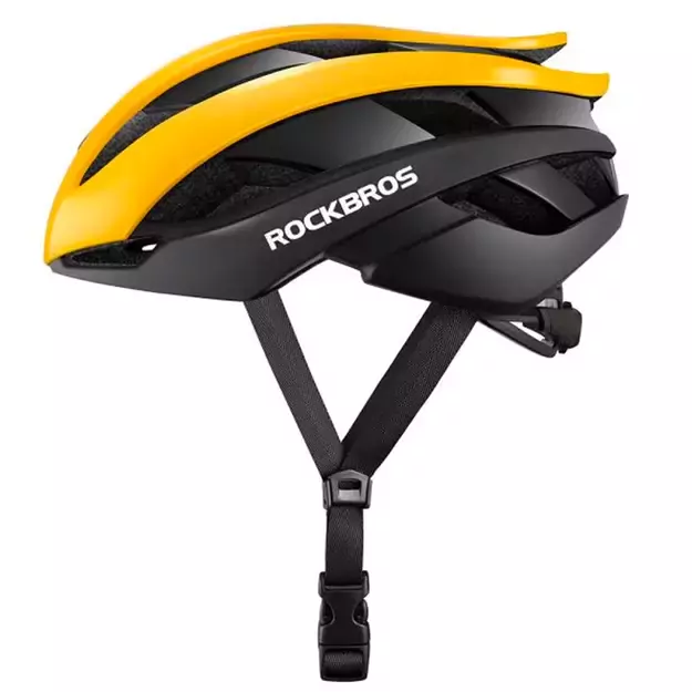 Rockbros 10110004006 bicycle helmet, size M - yellow and black 5