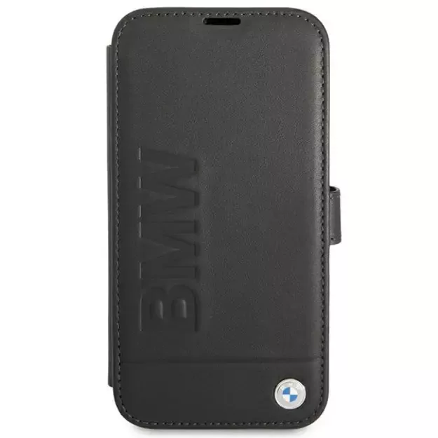 Etui BMW BMFLBKP13SSLLBK iPhone 13 mini 5,4  czarny/black book Signature 1