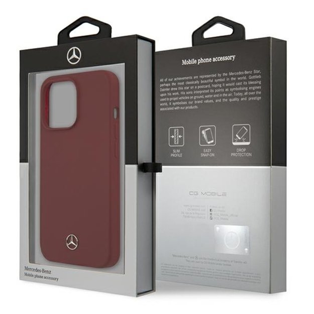 Mercedes MEHCP13LSILRE iPhone 13 Pro / 13 6,1  czerwony/red hardcase Silicone Line 14