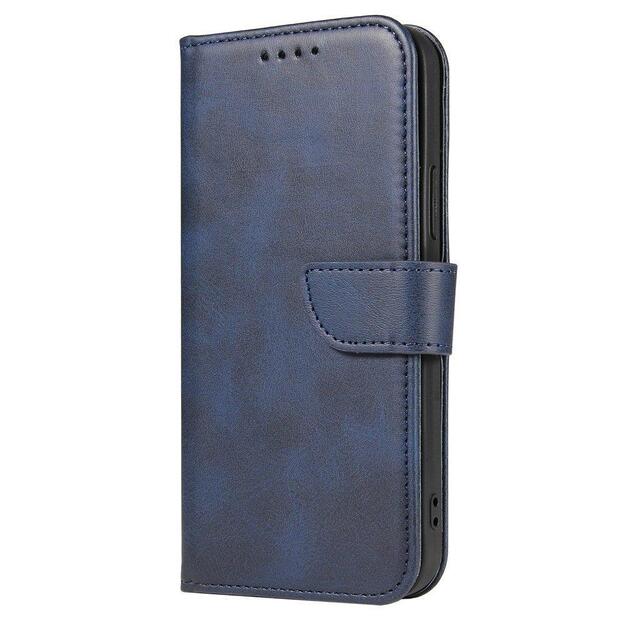 Magnet Case elegant case case cover with a flap and stand function Poco M4 Pro 5G blue 6