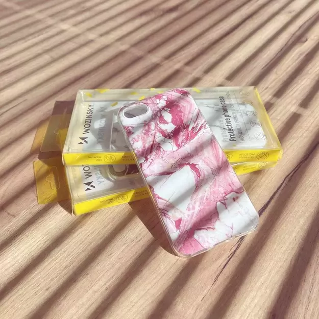 Wozinsky Marble TPU cover gel marble for Samsung Galaxy S22 Ultra black 11