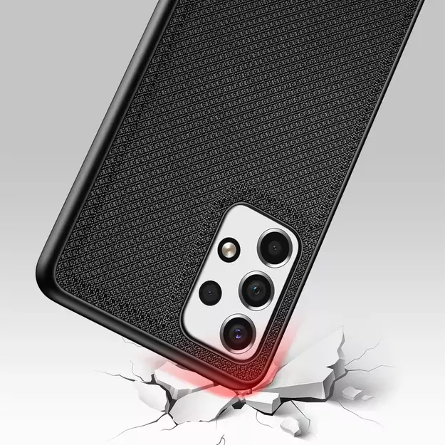 Dux Ducis Fino case cover, nylon material Samsung Galaxy A73 black 5