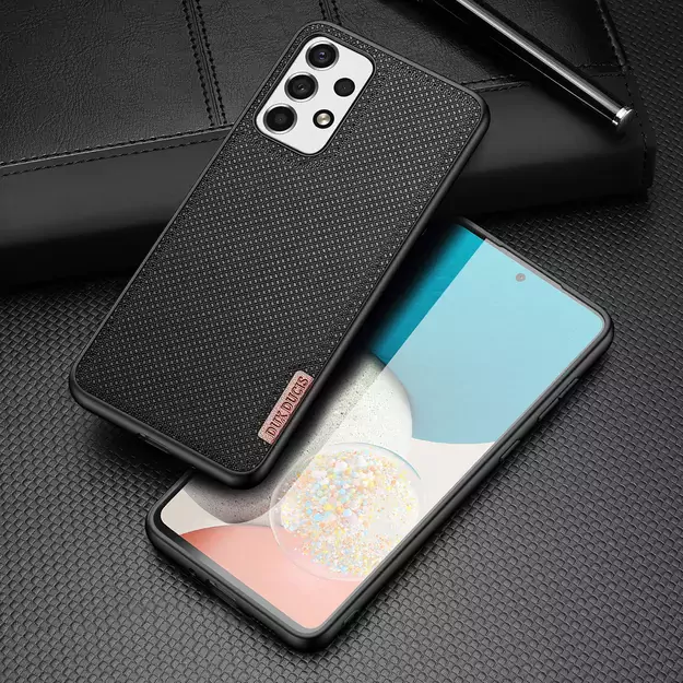 Dux Ducis Fino case cover, nylon material Samsung Galaxy A73 black 1