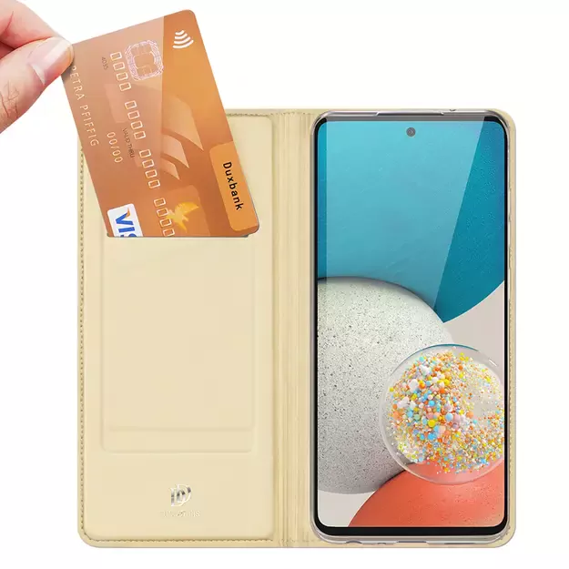 Dux Ducis Skin Pro Holster Cover Flip Cover for Samsung Galaxy A73 gold 11