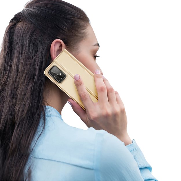 Dux Ducis Skin Pro Holster Cover Flip Cover for Samsung Galaxy A73 gold 8
