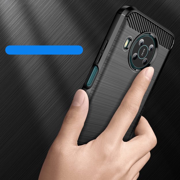Carbon Case Flexible cover for Nokia X100 black 2