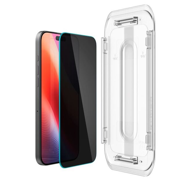 Spigen Glas.tR EZ Fit Privacy Tempered Glass for iPhone 16 Pro - 2 pcs. 13