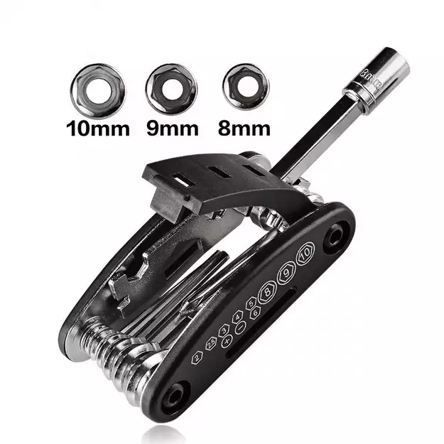 Rockbros GJ1601 16-in-1 multi-tool for bicycle repair - black 4