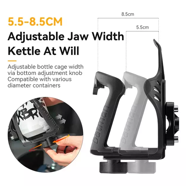 Rockbros 31210008002 handlebar bottle holder - black 1