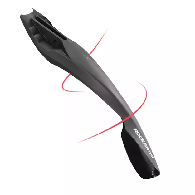 Rockbros DNB8001 mudguard with red LED light - black 3