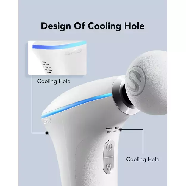 SKG F5-EN massage gun for the whole body - white 29