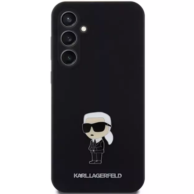 Karl Lagerfeld Silicone Ikonik Metal Pin case for Samsung Galaxy S23 FE - black 9