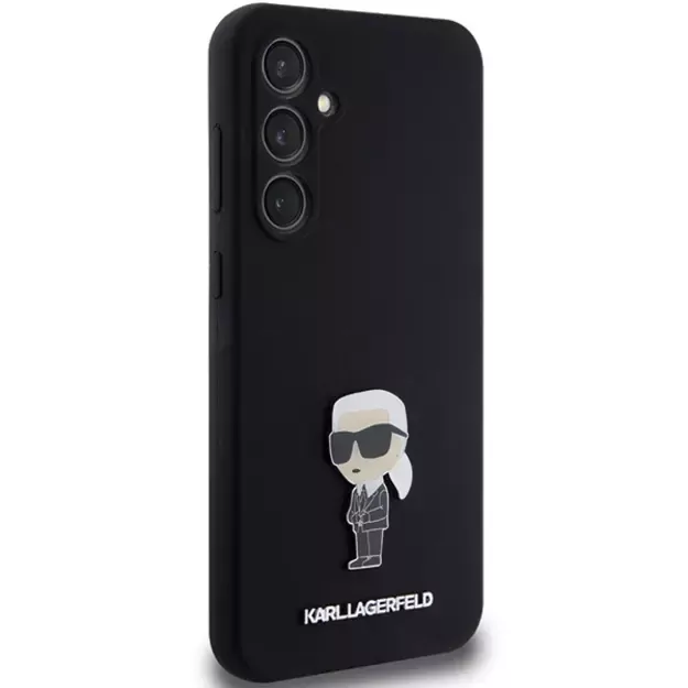 Karl Lagerfeld Silicone Ikonik Metal Pin case for Samsung Galaxy S23 FE - black 10