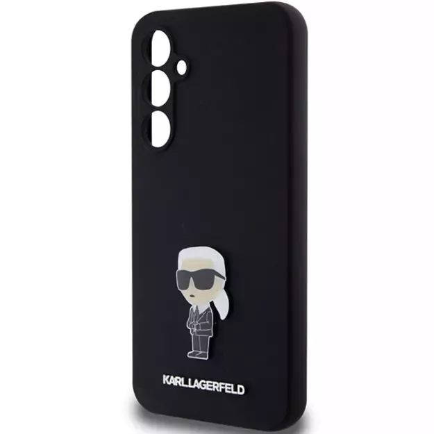 Karl Lagerfeld Silicone Ikonik Metal Pin case for Samsung Galaxy S23 FE - black 12