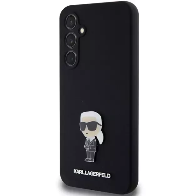 Karl Lagerfeld Silicone Ikonik Metal Pin case for Samsung Galaxy S23 FE - black 8