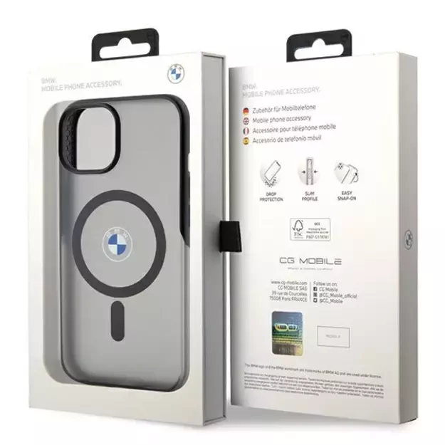 BMW IML Signature MagSafe case for iPhone 15 Plus / 14 Plus - black 14