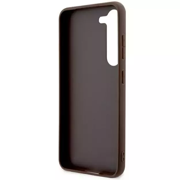 Guess 4G Stripe Collection case for Samsung Galaxy S24+ - brown 13