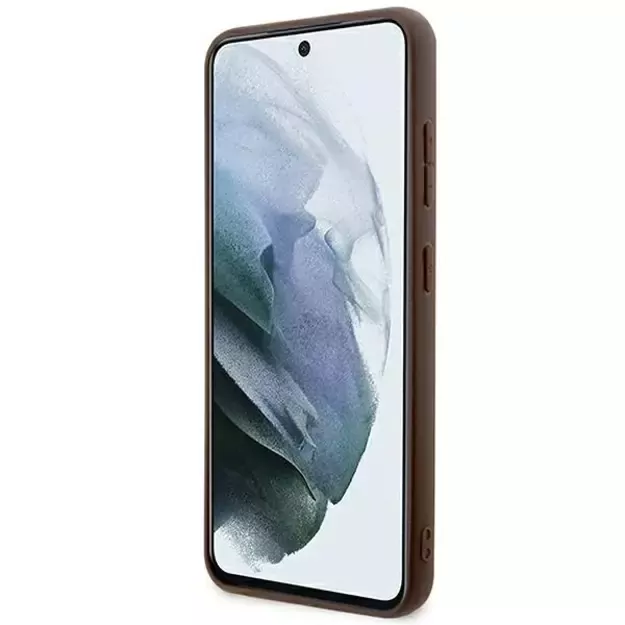 Guess 4G Stripe Collection case for Samsung Galaxy S24+ - brown 11