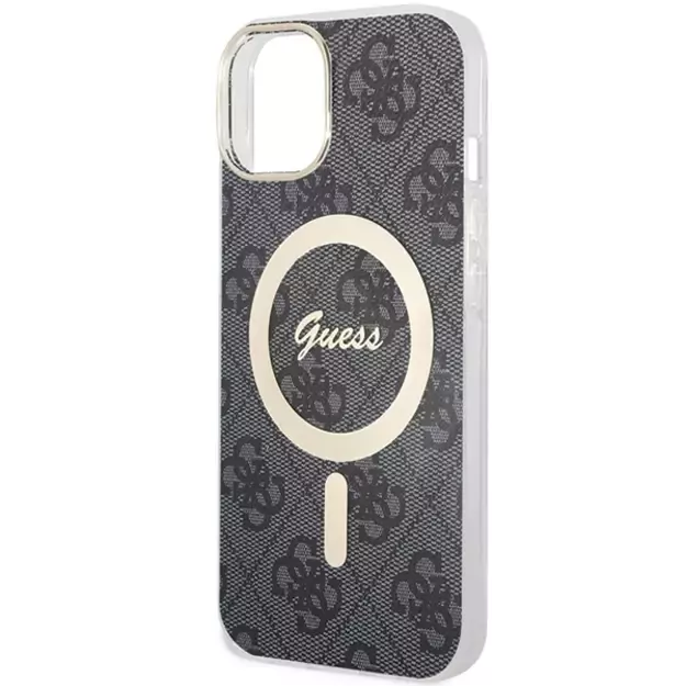 Guess 4G MagSafe case for iPhone 15 Plus / 14 Plus - black 4