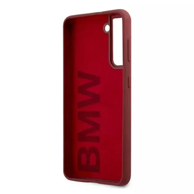 Etui BMW BMHCS21MSLBLRE S21+ G996 czerwony/red hardcase Silicone Signature Logo 6