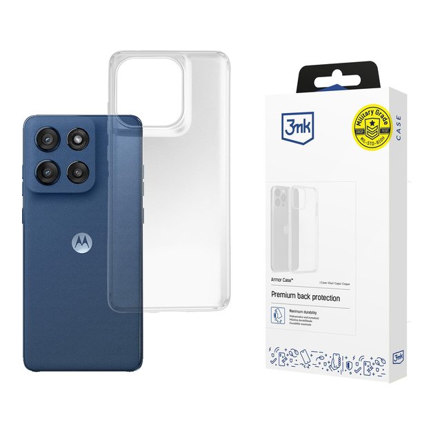 3mk Armor Case for Motorola Moto Edge 60 / 60 Fusion - Transparent