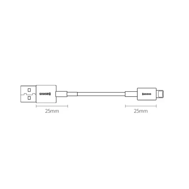 Baseus Superior USB - Lightning cable 2.4A 1.5 m White (CALYS-B02) 16
