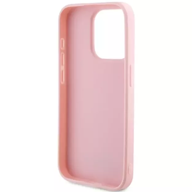 Guess Saffiano Iridescent Script case for iPhone 14 Pro - pink 5