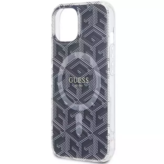 Guess IML GCube MagSafe case for iPhone 15 / 14 / 13 - black 12