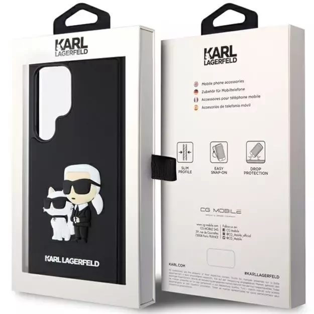 Karl Lagerfeld 3D Rubber Karl&amp Choupette case for Samsung Galaxy S24 Ultra - black 7