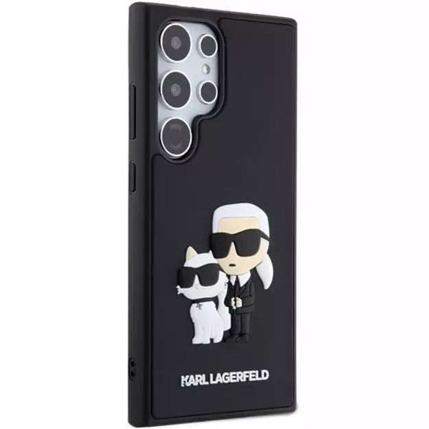 Karl Lagerfeld 3D Rubber Karl&amp Choupette case for Samsung Galaxy S24 Ultra - black 3