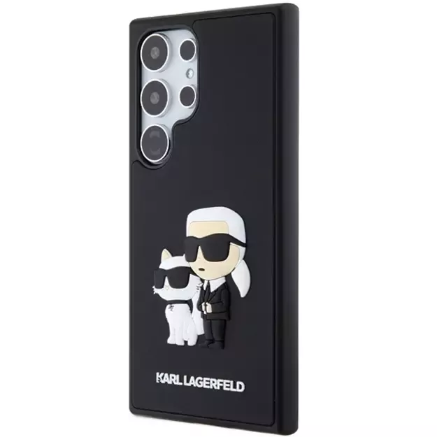 Karl Lagerfeld 3D Rubber Karl&amp Choupette case for Samsung Galaxy S24 Ultra - black 1