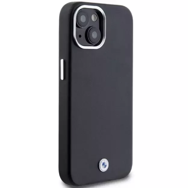 BMW Signature Wrapped Metal MagSafe Case for iPhone 14/15/13 - Black 2