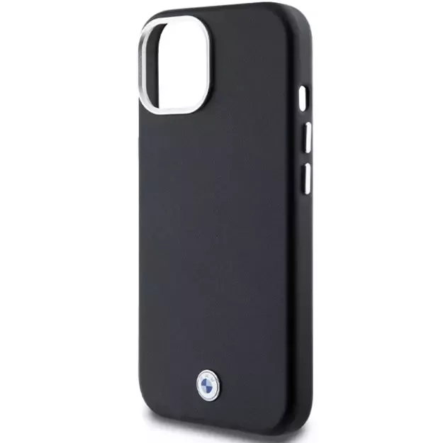 BMW Signature Wrapped Metal MagSafe Case for iPhone 14/15/13 - Black 5
