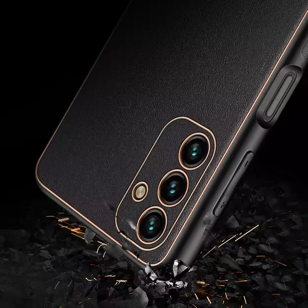 Dux Ducis Yolo elegant cover made of ecological leather for Samsung Galaxy A13 5G black 22