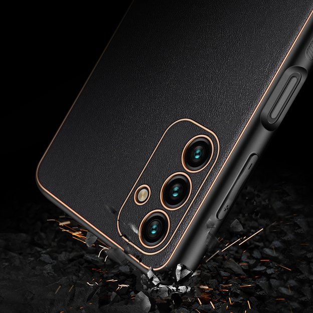 Dux Ducis Yolo elegant cover made of ecological leather for Samsung Galaxy A13 5G black 10