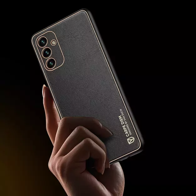 Dux Ducis Yolo elegant cover made of ecological leather for Samsung Galaxy A13 5G black 20