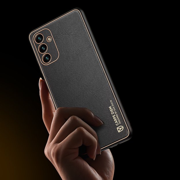 Dux Ducis Yolo elegant cover made of ecological leather for Samsung Galaxy A13 5G black 8