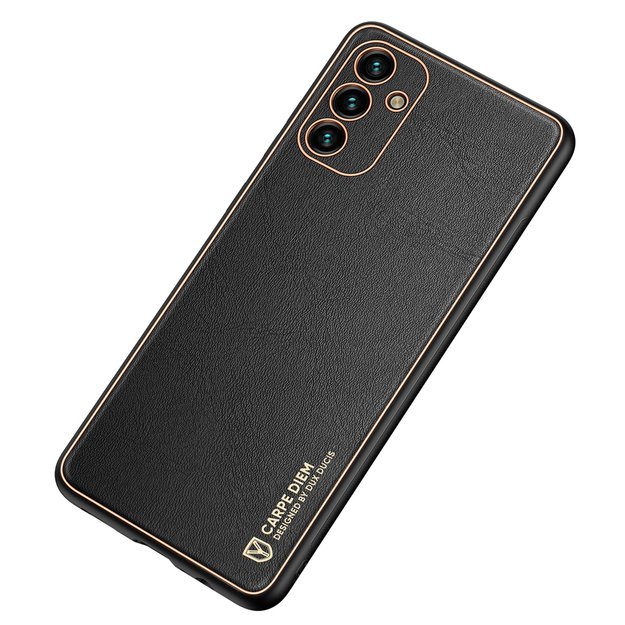 Dux Ducis Yolo elegant cover made of ecological leather for Samsung Galaxy A13 5G black 3