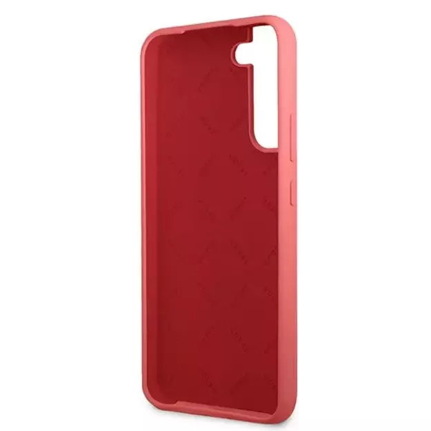 Guess GUHCS22MLSLMGFU S22+ S906 fuchsia/fuchsia hardcase Silicone Script Metal Logo 6