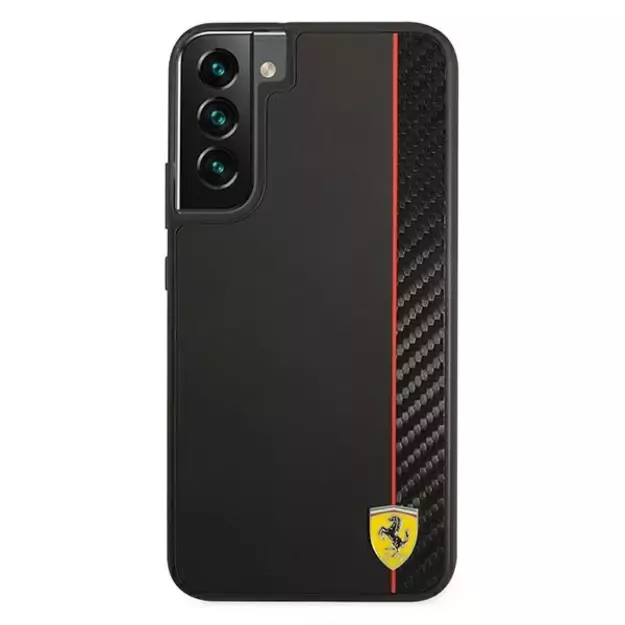 Ferrari FESAXHCS22MBK S22+ S906 black/black hardcase On Track Carbon Stripe 2