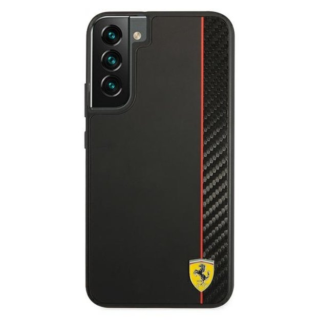 Ferrari FESAXHCS22MBK S22+ S906 black/black hardcase On Track Carbon Stripe 9