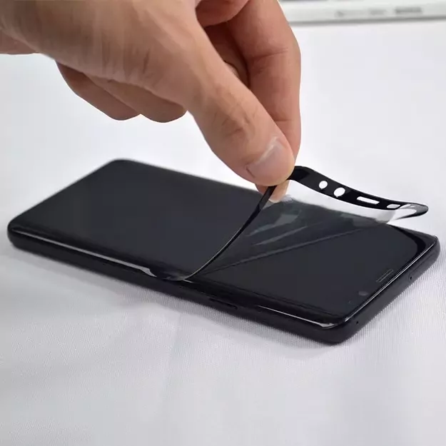 3D Edge Nano Flexi Glass Hybrid Full Screen Protector with frame for Xiaomi Mi 11 transparent 35