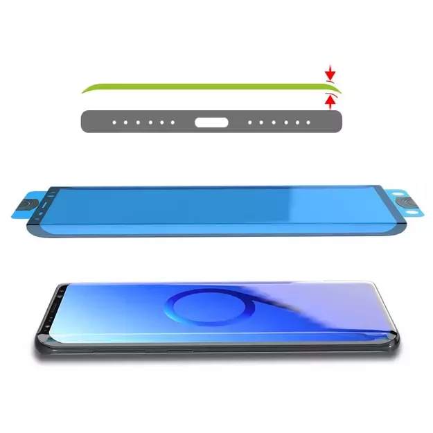 3D Edge Nano Flexi Glass Hybrid Full Screen Protector with frame for Xiaomi Mi 11 transparent 20