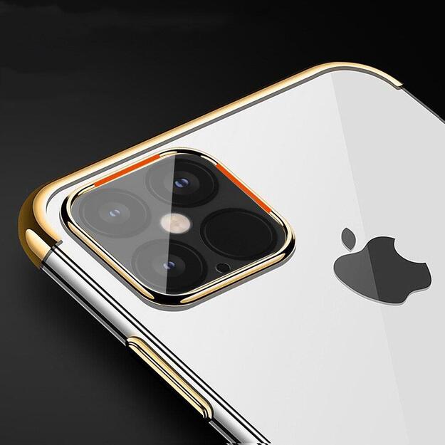 Clear Color Case Gel TPU Electroplating frame Cover for Xiaomi Mi 11 black 14