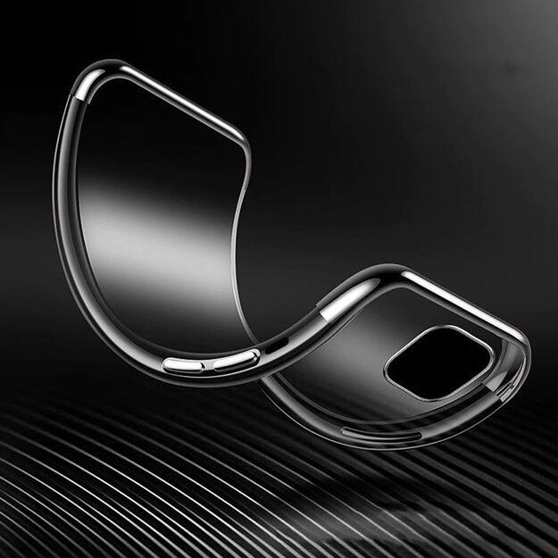 Clear Color Case Gel TPU Electroplating frame Cover for Xiaomi Mi 11 black 13