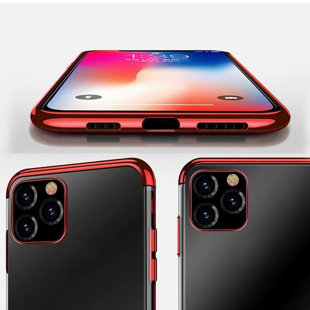Clear Color Case Gel TPU Electroplating frame Cover for Xiaomi Mi 11 black 18