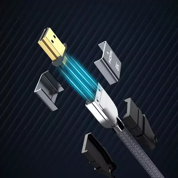 Wozinsky cable HDMI 2.1 8K 60 Hz 48 Gbps / 4K 120 Hz / 2K 144 Hz 2 m silver (WHDMI-20) 15