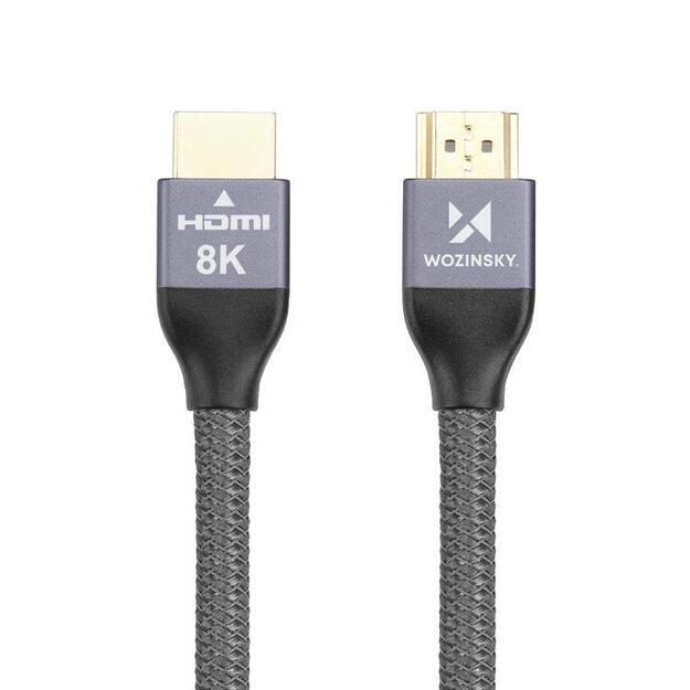 Wozinsky cable HDMI 2.1 8K 60 Hz 48 Gbps / 4K 120 Hz / 2K 144 Hz 2 m silver (WHDMI-20) 28