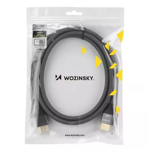 Wozinsky cable HDMI 2.1 8K 60 Hz 48 Gbps / 4K 120 Hz / 2K 144 Hz 2 m silver (WHDMI-20) 6